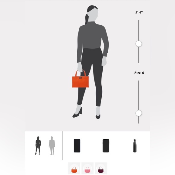 Kate Spade Sam Icon Leather Small Tote ✨ Fiery Orange - Picture 10 of 14